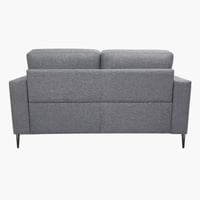 كنبة بمقعدين كتان لون رمادي غامق من مارويل كيندال