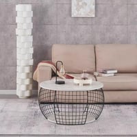 طاولة قهوة كارڤيسا مستديرة ألواح ليفية متوسطة الكث...