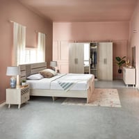 طقم غرفة نوم سوبر كينج -5 قطع من هيرشي - 200x200 س...