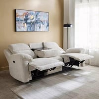 كنبة استرخاء فيلورا 3 مقاعد مع مسند قابل للطي وحام...