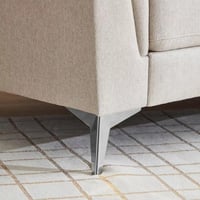 كنبة قماش مقعدين من ميكونوس بتصميم فاخر لون بيج فا...