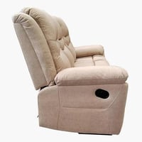 كرسي استرخاء فورما من الجلد الصناعي لون بيج 3 مقاع...