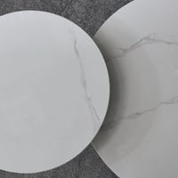 طاولة قهوة بولاريس من الحجر الملبد -2 حبة