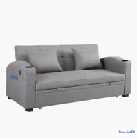 كنبة سرير مع 2 حامل أكواب ومنفذ يو إس بي نوع سي من...