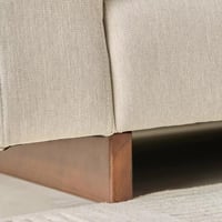 كنبة مفردة نيرولا قماش بمساند ذراعين مع وسادة للخص...