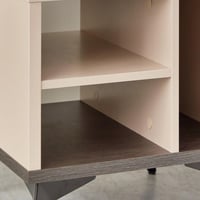 طاولة جانبية جامبو من لوكسمبورج خشب بأرجل معدن