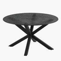 طاولة قهوة تيرڤيسّا مستديرة زجاج بارزة الملمس بقاع...