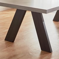 طاولة سفرة لوكس مانهاتن سطح خشب 12 مقاعد لون رمادي...