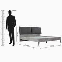 غرفة نوم كوين 5 قطع من لاتفيا - 160x200 سم