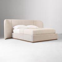 سرير أرماني منجد بقماش شانيل بيج فاخر