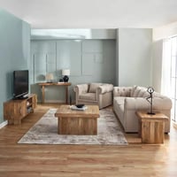 طاولة جانبية مربع من الخشب الصلب - من لافيردا