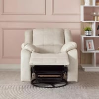 كرسي استرخاء دوار جلد صناعي مع ميزة هزازة من لارسو...