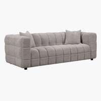 كنبة قماش 3 مقاعد مع وسائد من سوين