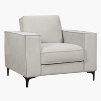 كنبة قماش بمساند ذراعين لون بيج من إريكا