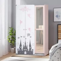 خزانة ملابس 3 أبواب 5 رفوف بمرآة من نوريفنا