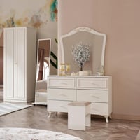 طقم غرفة نوم كينج 6 قطع من إليزابيث - 180x200 سم