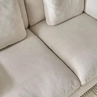 كنبة نيرولا قماش بمقعدين مع 2 وسادة للخصر و2 للرأس...