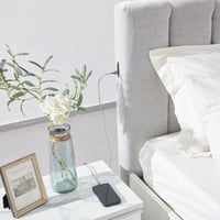 طقم غرفة نوم كينج 5 قطع بمساحة تخزين هيدروليك ذكية...