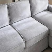 كنبة سرير زاوية ثلاثية قابلة للعكس بمساحة تخزين بي...