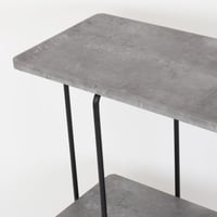 كونسول بيور سطح خشب رمادي بقواعد معدن مقاس 130x80x...