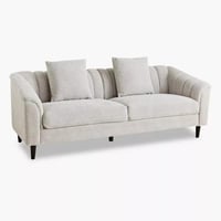 كنبة سيرينا بـ3 مقاعد مع وسادتين قماش بوكلية لون ر...