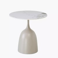 طقم طاولات قهوة ألفيريس بسطح حجر ملبد 5 قطع بقاعدة...