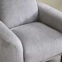 كنبة مفردة بارڤيلا بمساند ذراعين قماش كتان لون رما...