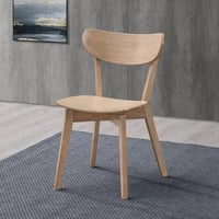 طقم طاولة سفرة مستديرة سطح ابيض خشب مطّاط بمقعدين...