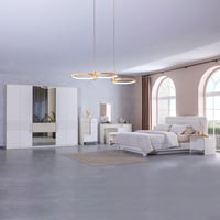 دولاب ملابس ألفا 6 أبواب بدرجين خشب و مرايا مقاس 2...