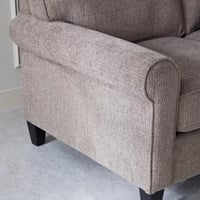 كنبة كاستيلّا مقعدين بوسادتين لون ابيض هيكل خشب ال...