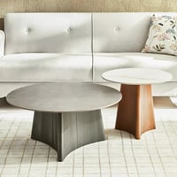 طقم طاولة قهوة من الحجر قطعتين - كاليجاري