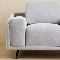 كنبة فردية كارينا قماش لون رمادي هيكل خشب زان و ار...