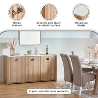 خزانة بوفيه جانبية بـ3 أبواب من كامبريدج