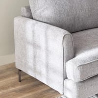 كنبة أورِيليا 3مقاعد قماش بوليستر لون رمادي بارجل...