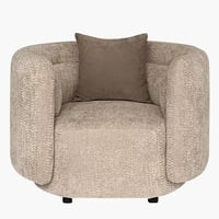 كنبة مفردة سيرينا مقعد بمسند ذراعين ووسادة قماش بو...