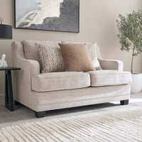 كنبة فيلّوريا بمقعدين مع 3 وسائد ملونة قماش لون بي...