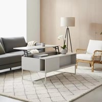 طاولة قهوة أفوسترا بسطح قابل للرفع ألواح ليفية متو...