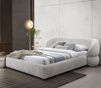 سرير كارمن منجد بقماش شانيل بيج فاخر