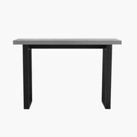 طاولة كونسول رافيونا سطح خشبي لون رمادي بارجل معدن...