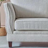 كنبة مفردة تافيرا بمساند ذراعين مع وسادة قماش لون...