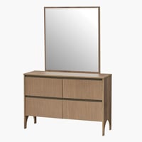 طقم غرفة نوم كينج 6 قطع من جينوفا - 180x200 سم