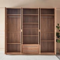 دولاب ملابس چاڤا خشب ب 6 أبواب و2 أدراج ومرايا مقا...