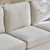 كنبة إيليت قماش 3 مقاعد مع منفذ يو إس بي لون كريمي...