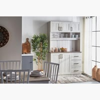 خزانة مطبخ كبيرة من أنجيلك خشب هندسي وميلامين و مق...