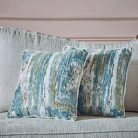 كنبة تافيرا 3 مقاعد مع وسادتين قماش لون رمادي فاتح...