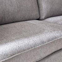 كنبة أورِيليا 3مقاعد قماش بوليستر لون رمادي بارجل...