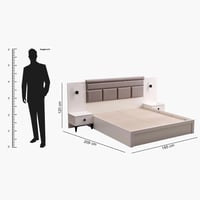 طقم غرفة نوم كينج 6 قطع من سوهو - 180x200 سم