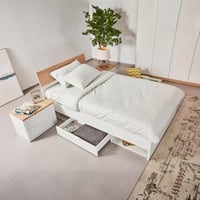 سرير توين بأدراج بتصميم أنيق من ميلانو - 120x200 س...