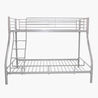 سرير بطابقين توين لون أبيض من فانيلا مقاس 90x200 س...