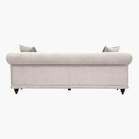 كنبة سارفينا 3 مقاعد مع وسادتين قماش لون بيج بارجل...